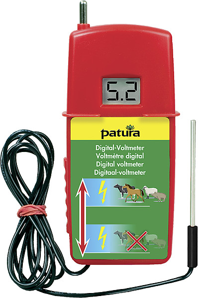 Patura Digital-Voltmeter mit zuschaltbarem Belastungswiderstand