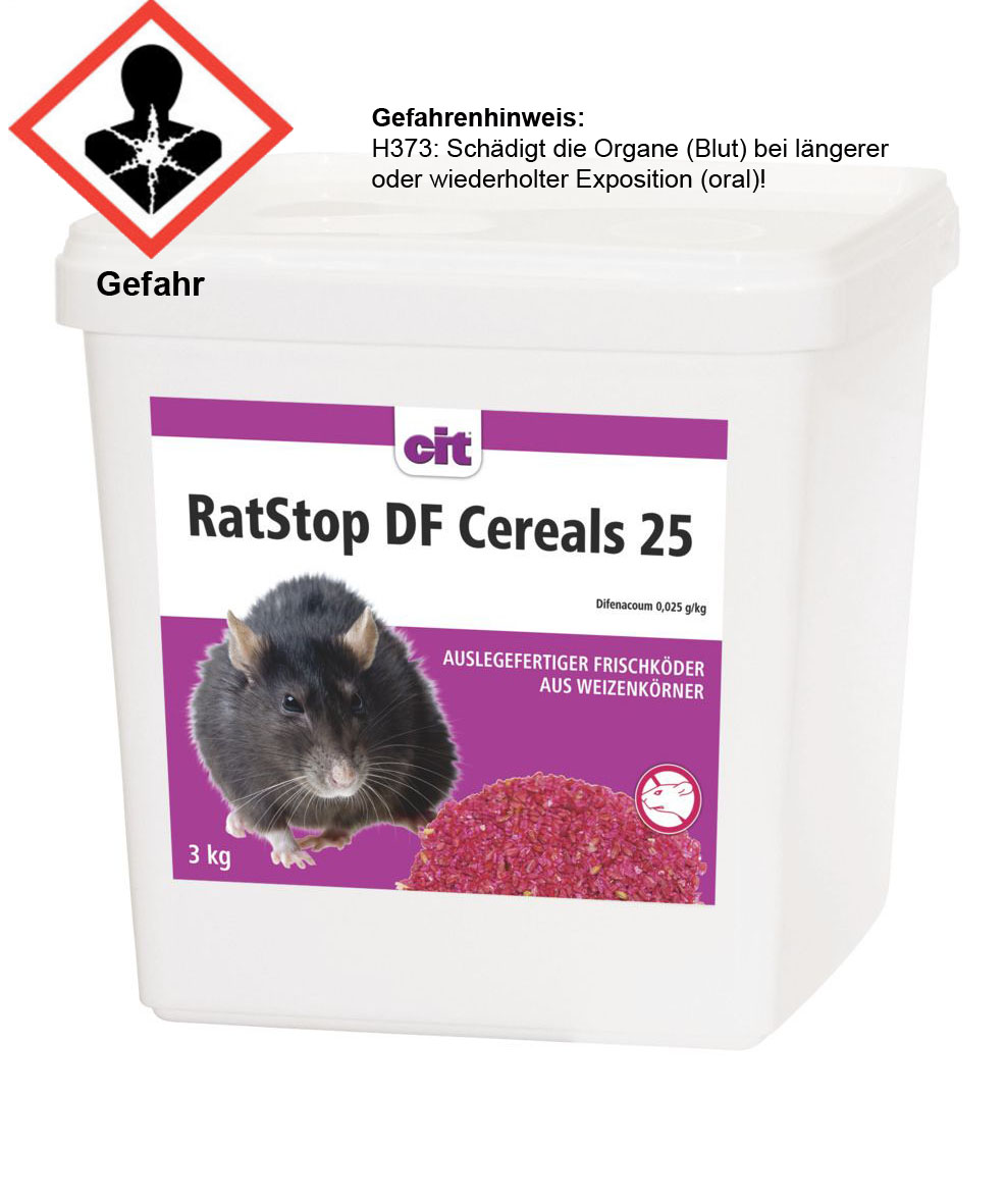 RatStop DF Cereal 25 gegen Ratten