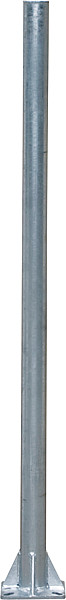 Pfosten d=60 mm, L= 1,35 m, mit Bodenplatte