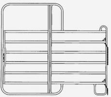 Zaunelement Panel mit Tor